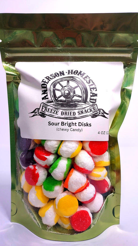 Freeze Dried Candy Sour Bright Disks