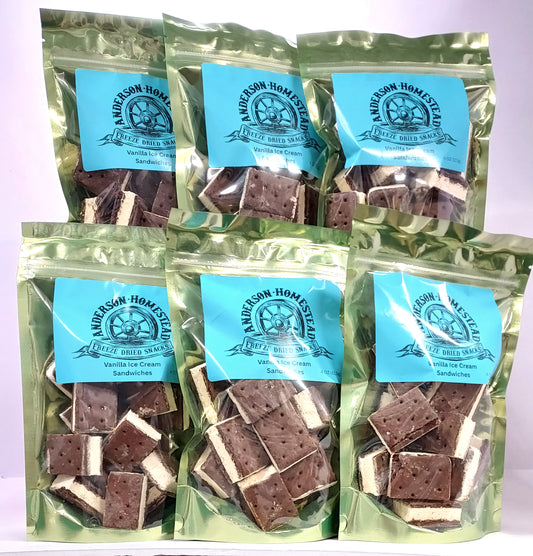 Wholesale Freeze Dried Vanilla Ice Cream Sandwiches