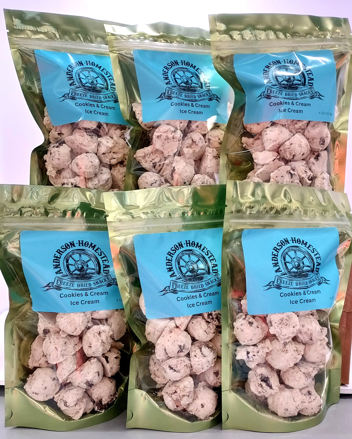 Wholesale Freeze Dried Ice Cream Scoops Cookies & Cream