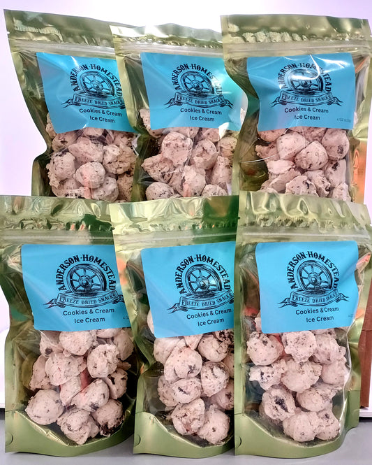 Wholesale Freeze Dried Ice Cream Scoops Cookies & Cream