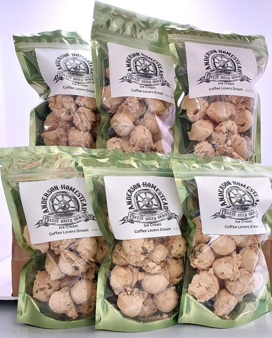 Wholesale Freeze Dried Ice Cream Scoops Coffee Lovers Dream