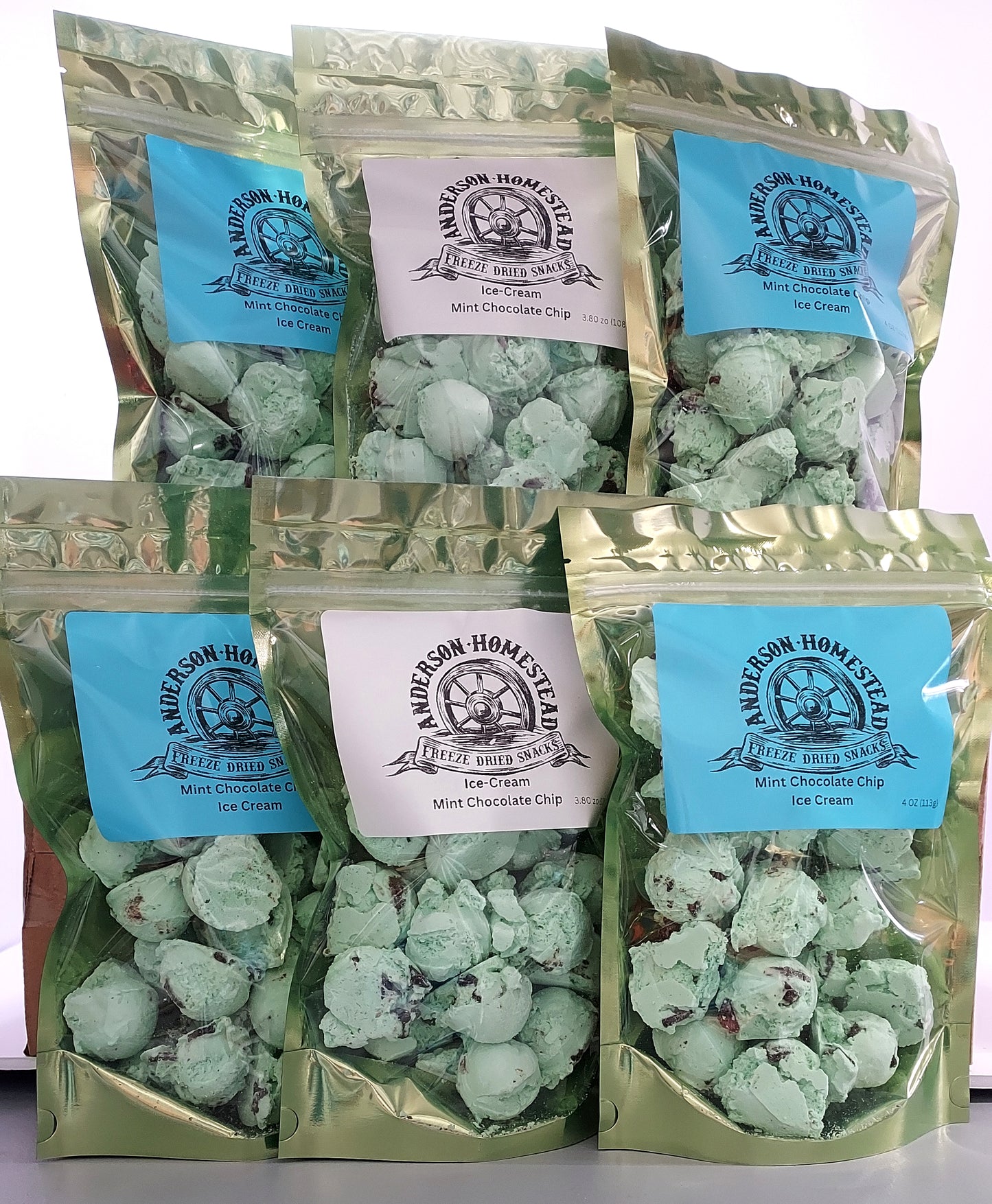 Wholesale Freeze Dried Ice Cream Scoops Mint Chocolate Chip
