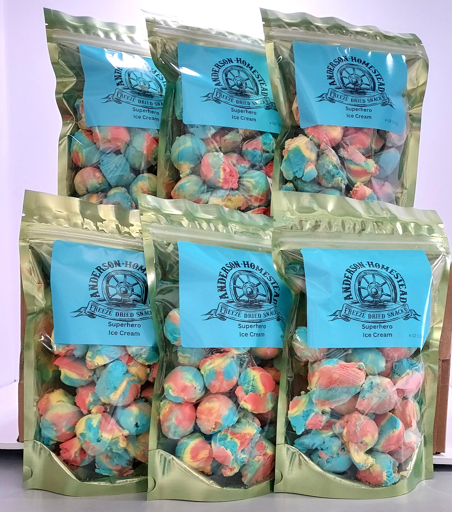 Wholesale Freeze Dried Ice Cream Scoops Superhero